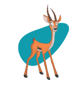 Gif animé gazelle souris